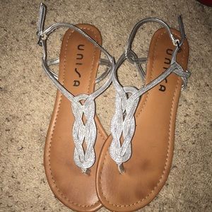 Silver sandals